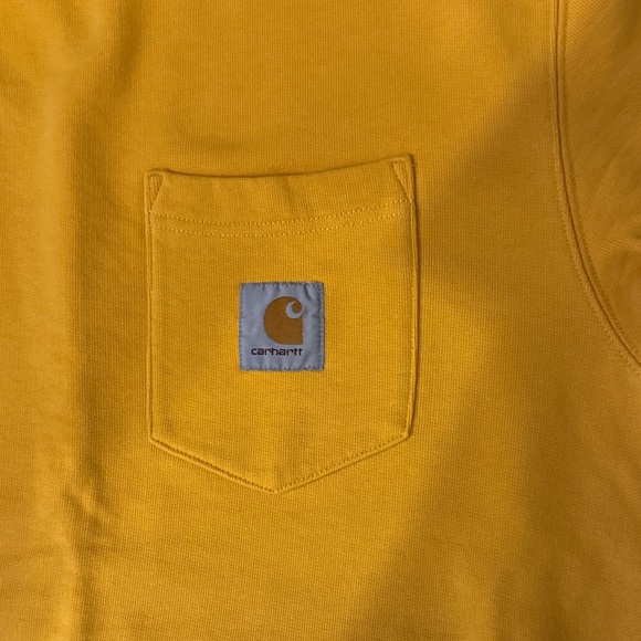 Carhartt Men's Bright Yellow Crewneck Sweater - Picture 3 of 4